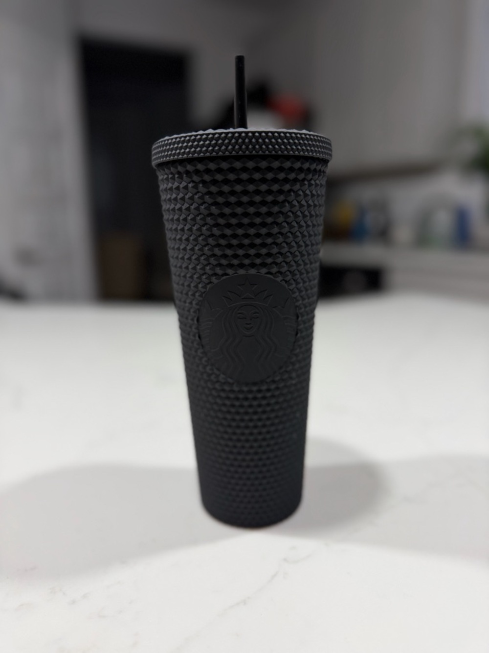 Starbucks Studded Black Tumbler with Straw 💫